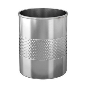 Porte-couverts en acier métallique finition argentée, design exclusif, pour rangement sur comptoir - Product Image 3