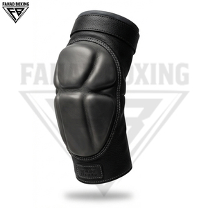 Genouillères durables, neuves, OEM ODM, en cuir véritable, avec absorption des chocs, protection unisexe, toutes saisons, fermeture à scratch - Product Image 1