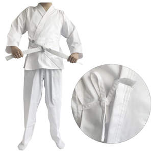 Kimono de Jiu Jitsu Aprobado por la WKF, Uniforme de Karate Blanco de Alta Calidad, 100% Algodón, Logotipo Personalizado en la Parte Delantera, Cómodo para Entrenamiento, OEM, Todas las Tallas - Product Image 2