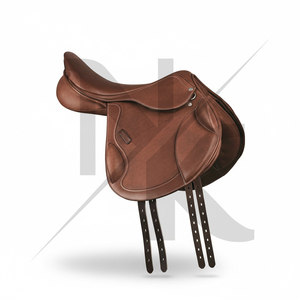 Selle d'équitation anglaise en cuir de vachette de qualité supérieure, siège ergonomique, confort du cavalier, produits d'équitation anglaise en provenance d'Inde - Product Image 5