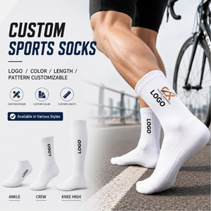Chaussettes de sport unisexes mi-mollet OEM/ODM, anti-humidité, en tissu éponge, pour la gym et le basketball, vente en gros - Product Image 1