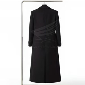 Abrigo Largo para Hombre Royal Look, Tejido de Lana Transpirable, Abrigo de Lujo Personalizable de Alta Calidad con Ribete de Piel, Servicio OEM - Product Image 2