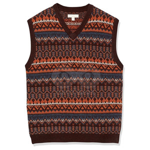 Gilet en tricot moderne pour homme, pull sans manches décontracté, haut de mode d'hiver, vente en gros, usine de vêtements - Product Image 6