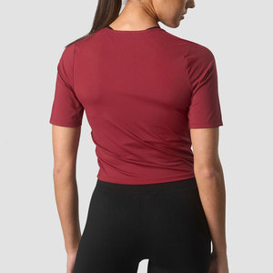 Camiseta Deportiva para Mujer, Diseño Personalizado, para Gimnasio y Entrenamiento al Aire Libre, Transpirable y que Absorbe la Humedad, para Verano - Product Image 2