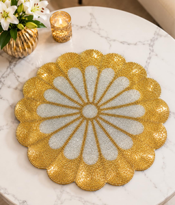 Nuevos Manteles Individuales con Cuentas para Navidad, Decoración Festiva para la Mesa, Diseño Único de Alta Calidad, Posavasos con Cuentas - Product Image 4