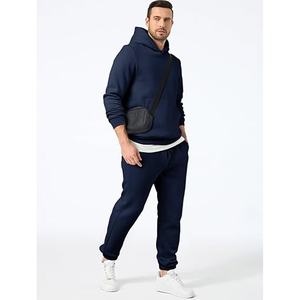 Conjunto Deportivo de Algodón para Hombre, Sudadera con Capucha, Pantalones Jogger, Ropa Deportiva Informal para Uso Diario - Product Image 2
