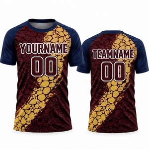Camiseta de Fútbol Americano Sublimada Personalizada, Manga Corta, Secado Rápido, Transpirable, Impresión de Nombre y Número del Equipo, Ropa Deportiva Unisex - Product Image 5