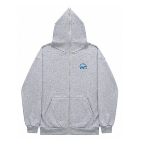 Sweat à capuche entièrement zippé de haute qualité, 100 % coton, coupe classique, molleton doux, poche avant, service de fabrication sur mesure pour l'hiver - Product Image 1