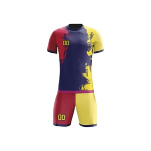 Custom Name Logo <b>Soccer</b> Team Uniform Football Club Kit Breathable Mesh Sublimated Jersey OEM ODM Wholesale Supplier Manufacturer - Product Image 3