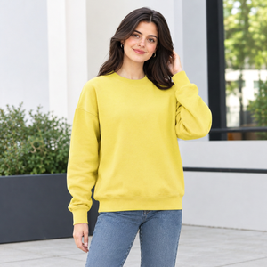 Sudadera Bordada para Mujer, Corte Regular, Algodón, con Diseño Personalizado en el Pecho, para un Estilo Casual Contemporáneo - Product Image 1