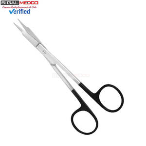 กรรไกรโกลด์แมนฟ็อกซ์ โค้ง 5 นิ้ว ซุปเปอร์คัท พรีซิชั่น สแตนเลสสตีล สำหรับผ่าตัด ทันตกรรม และสัตวแพทย์ ตัดเนื้อเยื่อและเย็บแผล - Product Image 1