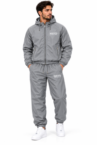 Custom Windbreaker Zip-up Hoodie Nylon Tracksuit Jacket Jogger Set Sweatpants <b>Wind</b> <b>Breaker</b> Jacket Tracksuits for Men - Product Image 3