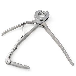 Émasculateur Reimer de style blanc en acier inoxydable, outil de castration réutilisable, instrument vétérinaire - Product Image 1