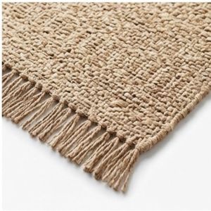 Alfombra de Yute Natural Tejida a Mano, Beige, Texturizada, de Tejido Plano, para Sala de Estar, Dormitorio, Pasillo, Decoración del Hogar, OEM - Product Image 6