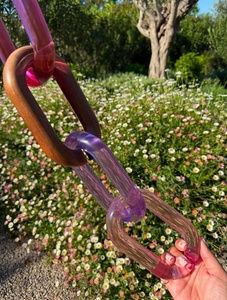Sculpture artistique en résine, forme irrégulière, multicolore, pièce d'art moderne, décoration d'intérieur, artisanale, imperméable, faite à la main - Product Image 1