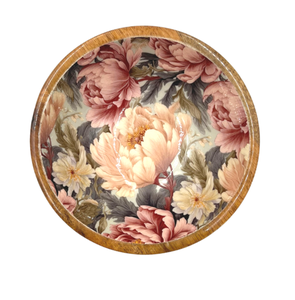 Bol en bois de qualité alimentaire avec impression émaillée, vaisselle décorative pour table, ustensiles de cuisine pour la salle à manger, la maison, l'hôtel, les cadeaux de mariage, lot de bols - Product Image 3