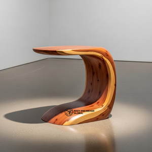 โต๊ะข้างทรงตัวซีไม้เนื้อแข็งทันสมัย โต๊ะออตโตมันและโต๊ะวางของทำมือสุดหรูสำหรับห้องนั่งเล่น โซฟา ห้องนอน สำนักงาน - Product Image 1