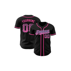 Maillot de softball avec logo OEM Chemises de baseball vierges personnalisées Ensembles de vêtements de sport en tissu polyester Vente en gros Maillots de baseball personnalisables - Product Image 4