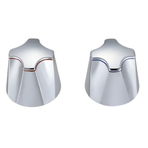 HDZ0017 Robinet en zinc chromé avec poignée d'eau chaude/froide de remplacement pour cuisine et salle de bain, installation à visser - Product Image 1