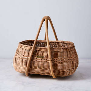 Natural Rattan <b>Basket</b> with handles ,<b>Mother</b>’s <b>Day</b> Gift - Product Image 3