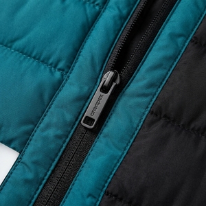 Veste matelassée à capuche pour homme, couleur bleu-vert et noir, chaude, légère, imperméable, pour l'hiver et les activités de plein air, One Apex - Product Image 4