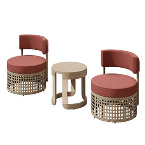 ชุดสวนแบบนุ่มสบายสำหรับ2คนสำหรับที่นั่งกลางแจ้ง - Product Image 6