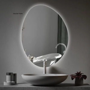 Daystar Trade Modern Irregular <b>LED</b> Wall-Mounted Touch-Switch <b>Bathroom</b> <b>Mirror</b> Backlit Design Contemporary Vanity Bar Mitzvah - Product Image 1