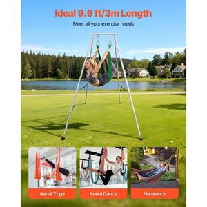 Supporto per Yoga da 9,6 piedi con Struttura Triangolare, Carico Massimo 250 kg, per Swing, Aerial Rig, Aerial Silk e Accessori Yoga - Product Image 5