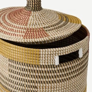 Paniers en jonc de mer pour vêtements, paniers de rangement faits à la main, vente en gros, écologiques, fabriqués au Vietnam - Product Image 3
