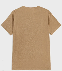 T-shirt décontracté de haute qualité 100 % coton vierge pour hommes, personnalisable, épais, pour impression sur mesure 2026 - Product Image 3