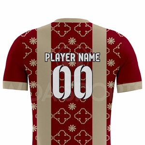 ชุดฟุตบอลสั่งทำพิเศษ คุณภาพสูง ป้องกันแบคทีเรีย ระบายอากาศได้ดี แห้งเร็ว ผ้าสแปนเด็กซ์/โพลีเอสเตอร์ เสื้อและกางเกงขาสั้น รับผลิตแบบ OEM ODM - Product Image 5