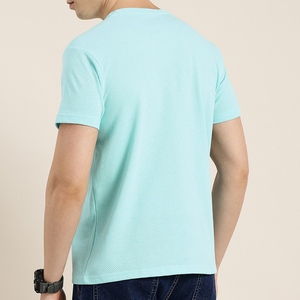 เสื้อยืดคอกลมผู้ชายผ้าฝ้าย 100% ระบายอากาศได้ดี เหมาะสำหรับออกกำลังกาย แห้งเร็ว ไม่ยับง่าย สวมใส่สบายๆ แบบลำลอง - Product Image 5
