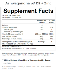 Latest Stock Arrival of 100% Natural Cherry Flavor Ashwagandha <b>Gummy</b> <b>Candy</b> with D2 Zinc for Immune & Stress Support - Product Image 4