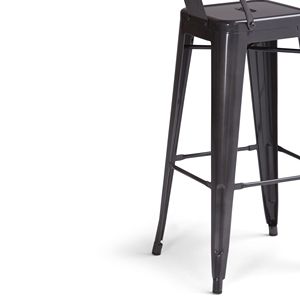 Rayne 30\" Metal Bar <b>Stool</b> Set of 2 Grey <b>Dining</b> Chairs - Product Image 6