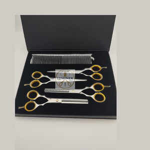 Premium Pet Grooming <b>Scissors</b> Set – Made from High-Quality Stainless Steel, Professional <b>Dog</b> & Cat Hair Cutting Kit with Case - Product Image 2
