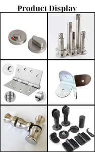 Durable 304 Stainless Steel L Shape <b>Bracket</b> for High Traffic School Toilet Cubicle Partitions OEM Bathroom Hardware Use - Product Image 6