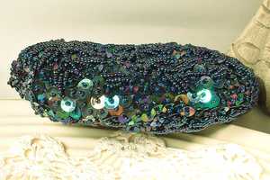 Luxury Hand Embroidered Beaded Classic <b>jewelry</b> bag Pattern Clutch Bags with Sequins & Chain Strap for Evening & Party Use - Product Image 2