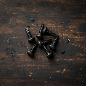 Tornillos para Concreto con Cabeza Plana Certificados DIN/ISO - Tornillos de Acero al Carbono de Alto Torque con Medidas en Pulgadas, Recubrimiento Negro, Clase 4.8 y 6.8 - Product Image 1