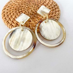 Pendientes de Cuerno de Búfalo Naturales Hechos a Mano, Estilo Animal, para Mujer, Diseño Moderno, Joyería Más Vendida - Product Image 4
