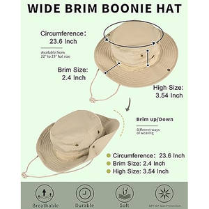 Sombrero Boonie para Protección Solar al Aire Libre – Cordón Ajustable para la Barbilla - Product Image 2