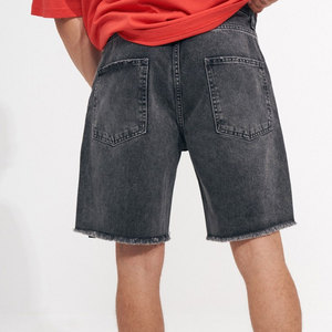 Pantalones Cortos de Color Liso Teñido con Acabado Ácido de Calidad en Oferta, Pantalones Cortos Casuales de Gimnasio para Hombre - Product Image 2