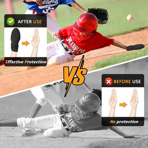 Vornex Industry Men's <b>Baseball</b> Sliding Mitt & Gloves Sheepskin Material Adjustable Wrist Strap Hook and Loop Closure Outdoor Use - Product Image 5