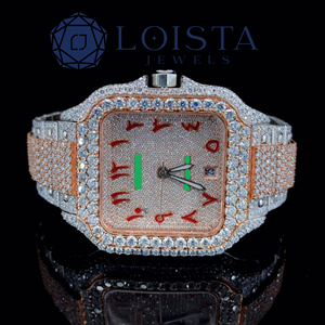 Reloj de Cuarzo de Acero Inoxidable con Diamantes de Moissanita, Diseño de Moda para Hombre y Mujer, Estilo Urbano, para Fiestas, Looks Modernos, Gran Venta - Product Image 1