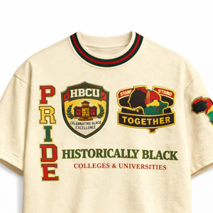 Camiseta gráfica HBCU con estilo, con estampados llamativos y vibrantes inspirados en la cultura negra, moda urbana y tendencias urbanas modernas. - Product Image 2