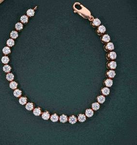 Diamant Moissanite Style Hip Hop pour Bracelet Plaqué Or Bijoux Fins Mode Vente en Gros - Product Image 1