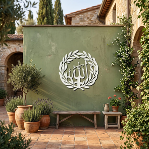 Art mural en métal Allah |   Calligraphie arabe moderne, décoration islamique pour la maison musulmane - Product Image 4