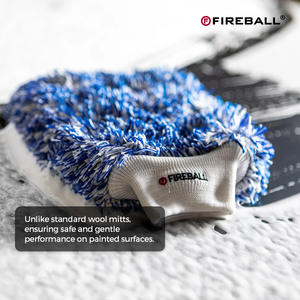 Guante de Lavado Premium Fireball, Microfibra Ultrasuave, Guante de Limpieza de Autos Antiarañazos, Ligero y Reutilizable - Product Image 2