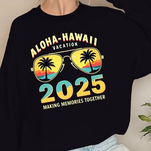 ALOHA HAWAII VACATION 2025 sudaderas de mujer de diseño - Product Image 4