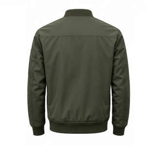 Blouson Bomber Homme OEM Vente en Gros Doublure Tricot Poche Manche Vêtements Urbains Commandes Acheteurs Sourcing - Product Image 2