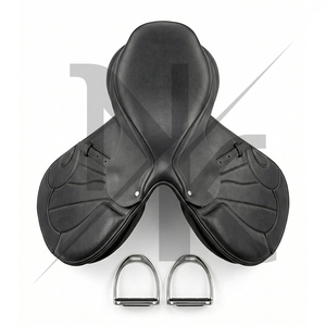 Silla de montar inglesa de doma clásica de madera artesanal de alta calidad, duradera, de cuero genuino, productos de carreras de caballos ingleses de la India. - Product Image 2